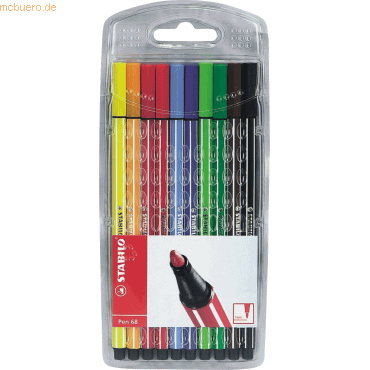 Stabilo Fasermaler pen 68 Etui mit 10 Farben Stabilo Fasermaler pen 68 Etui mit 10 Farben von Stabilo