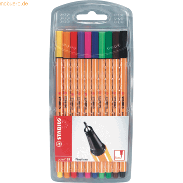 Stabilo Fineliner point 88 10er Etui Stabilo Fineliner point 88 10er Etui von Stabilo