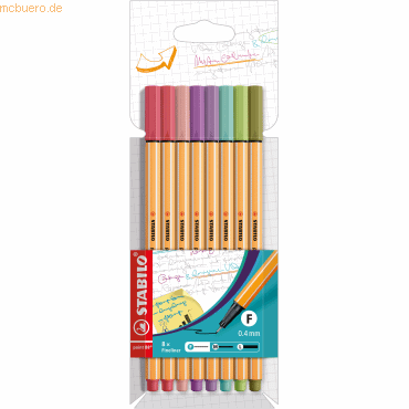 10 x Stabilo Fineliner point 88 Etui VE=8 Farben 10 x Stabilo Fineliner point 88 Etui VE=8 Farben von Stabilo