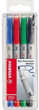 Stabilo Folienschreiber OHPen 853/4 M 1mm non perm. sort. 4St. 156015299 Stabilo Folienschreiber OHPen 853/4 M 1mm non perm. sort. 4St. 156015299 von Stabilo