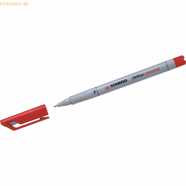 10 x Stabilo Folienschreiber OHPen F non-permanent rot 10 x Stabilo Folienschreiber OHPen F non-permanent rot von Stabilo