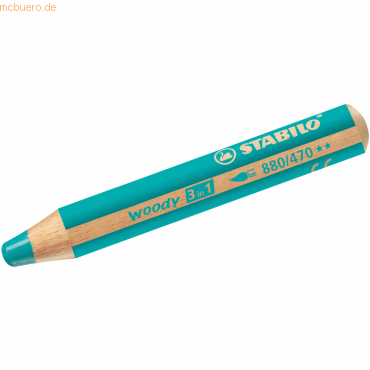 Stabilo Holzfarbstift woody 3 in 1 türkis von Stabilo