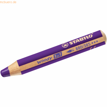Stabilo Holzfarbstift woody 3 in 1 violett von Stabilo