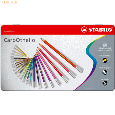 Stabilo Pastellkreidestift CarbOthello Metalletui mit 60 Stiften Stabilo Pastellkreidestift CarbOthello Metalletui mit 60 Stiften von Stabilo