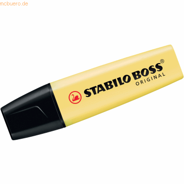 Stabilo Textmarker Boss Original Pastel pudriges Gelb von Stabilo