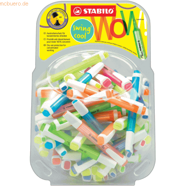 Stabilo Textmarker swing cool Bonbonglas VE=100 Stück Stabilo Textmarker swing cool Bonbonglas VE=100 Stück von Stabilo