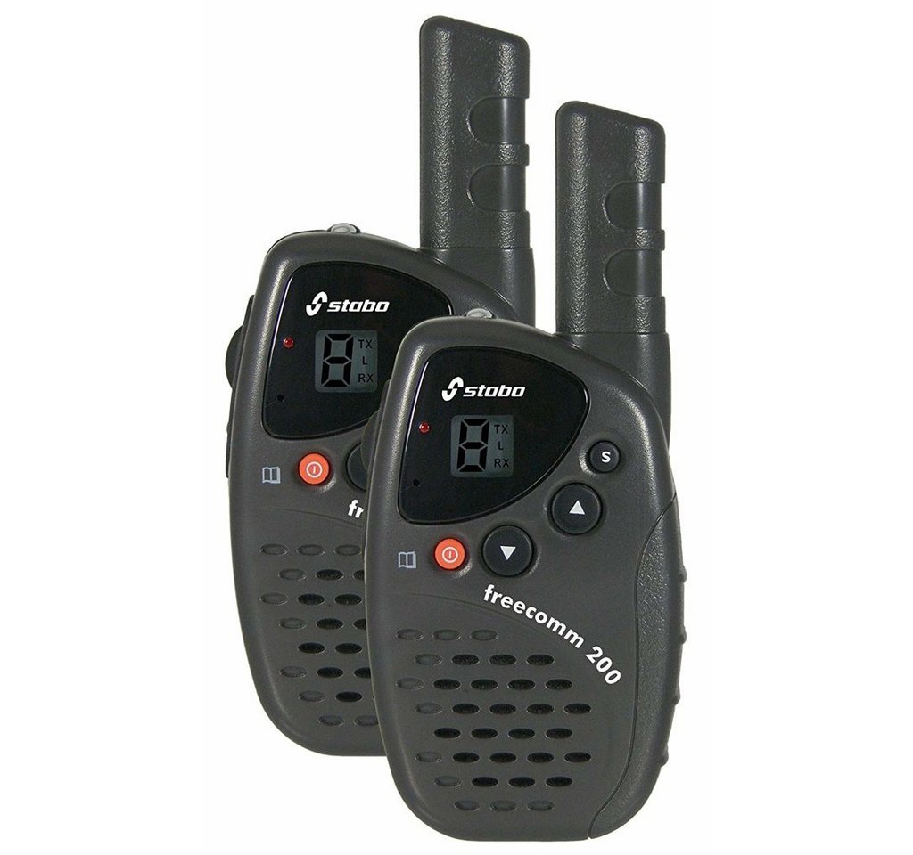 Stabo Walkie Talkie freecomm 200 Set PMR-446 Funkgerät schwarz von Stabo