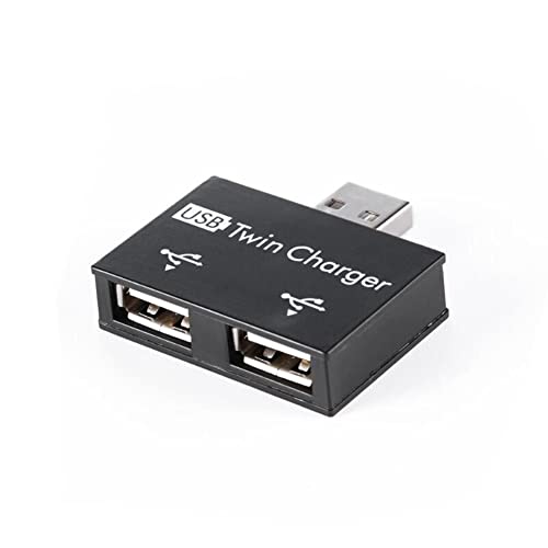 Staccatory USB 2.0 Stecker Doppel Buchse LadegeräT Dual 2 Port USB DC 5V Laden Splitter Hub Adapter Konverter Stecker von Staccatory