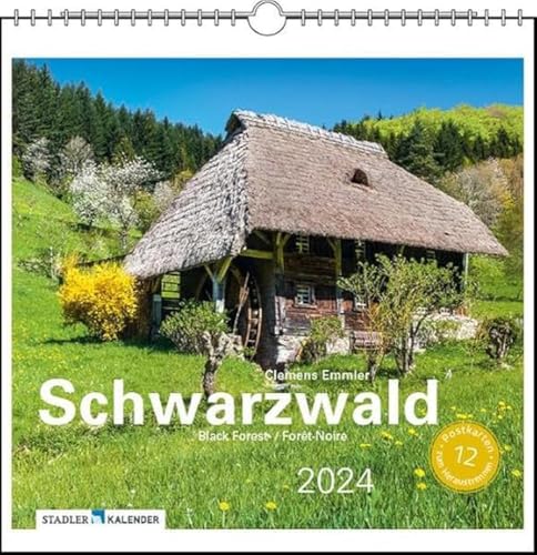 Schwarzwald 2024: Postkarten-Tischkalender von Stadler Kalender