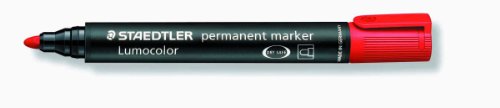 Permanentmarker Lumocolor® 352, nachfüllbar, rot Schreibfarbe rot Strichstärke ca. 2 mm Spitze Rundspitze von Staedtler®