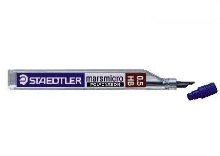 Staedtler® Feinmine Mars® micro carbon 250, 0,7 mm, 2B, schwarz, 12 Minen Farbe tiefschwarz Minenstärke 0,7 mm Härtegrad 2B von Staedtler®