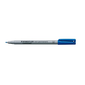 10 STAEDTLER Lumocolor Folienstifte blau 1,0 mm non-permanent von Staedtler