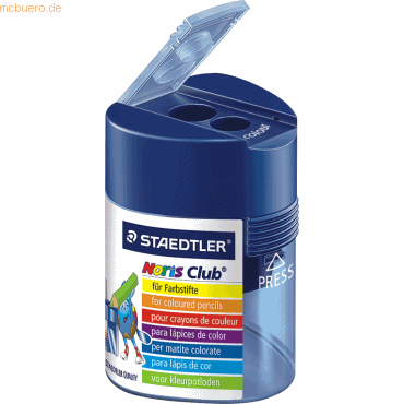 10 x Staedtler Doppelspitzdose Noris Club dreikant blau 10 x Staedtler Doppelspitzdose Noris Club dreikant blau von Staedtler
