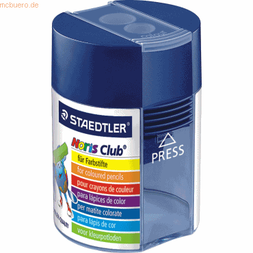 10 x Staedtler Doppelspitzdose Noris Club rund blau 10 x Staedtler Doppelspitzdose Noris Club rund blau von Staedtler