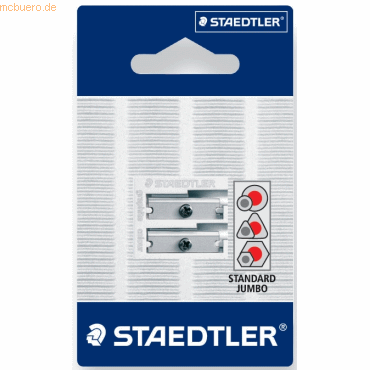 10 x Staedtler Doppelspitzer Metall Keilform silber 10 x Staedtler Doppelspitzer Metall Keilform silber von Staedtler