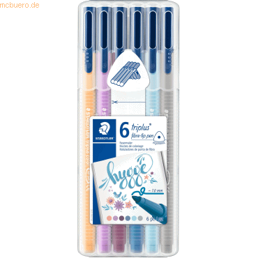 10 x Staedtler Fasermaler triplus color ca. 1,0mm -Hygge- VE=6 Farben 10 x Staedtler Fasermaler triplus color ca. 1,0mm -Hygge- VE=6 Farben von Staedtler