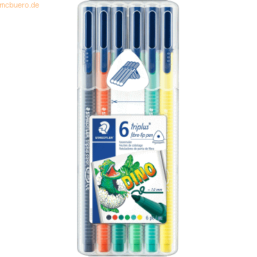 10 x Staedtler Fasermaler triplus color ca. 1,0mm VE=6 Farben von Staedtler