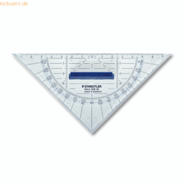 10 x Staedtler Geometrie-Dreieck 16cm mit Griff transparent von Staedtler