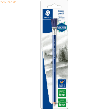 10 x Staedtler Radierstift Mars rasor mit Bürste blau Blister 10 x Staedtler Radierstift Mars rasor mit Bürste blau Blister von Staedtler