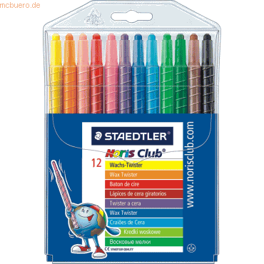 10 x Staedtler Wachs-Twister Noris Club VE=12 Stück 10 x Staedtler Wachs-Twister Noris Club VE=12 Stück von Staedtler