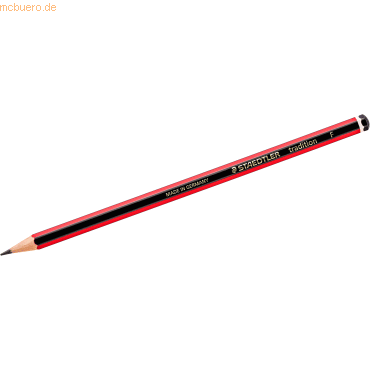 12 x Staedtler Bleistift tradition F schwarz-rot 12 x Staedtler Bleistift tradition F schwarz-rot von Staedtler