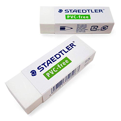 2 x Staedtler 525 B20 Radiergummi - PVC / Latexfrei - Premium Qualität von Staedtler