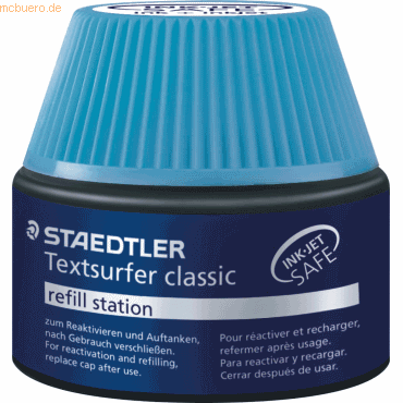 4 x Staedtler Nachfüllstation Textsurfer classic blau von Staedtler