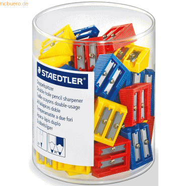 50 x Staedtler Doppelspitzer Keilform Kunststoff sortiert VE=100 Stück 50 x Staedtler Doppelspitzer Keilform Kunststoff sortiert VE=100 Stück von Staedtler