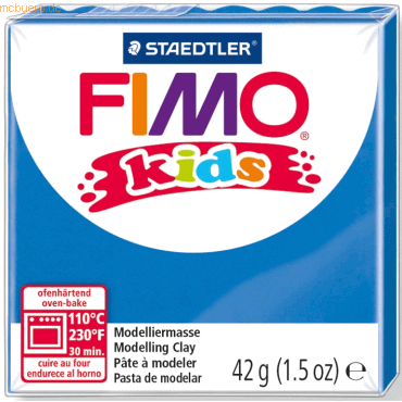 8 x Staedtler Modelliermasse Fimo Kids blau 42g von Staedtler