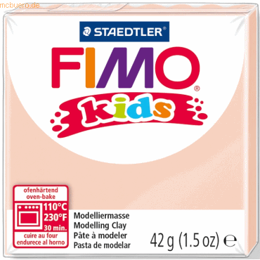 8 x Staedtler Modelliermasse Fimo Kids hautfarben 42g von Staedtler