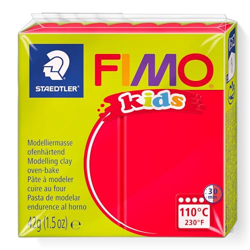FIMO kids Modelliermasse, ofenh‰rtend, rot, 42 g VE = 1 von Staedtler