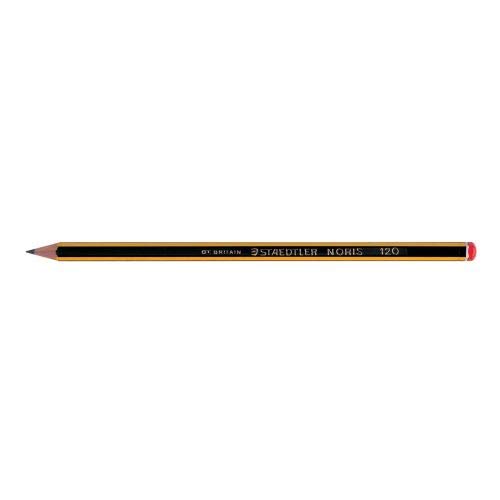 STAEDTLER® Bleistift Noris®, sechseckig, 2B, Schaftfarbe: schwarz/gelb (12 Stück), Sie erhalten 1 Packung á 12 Stück von Staedtler