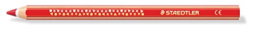 STAEDTLER 1287-2 Dicki Farbstift super jumbo, Sechskantform, 12 Stück im Kartonetu, rot von Staedtler
