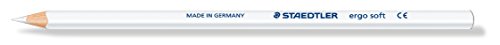 STAEDTLER 157-0 Ergosoft Farbstift - Weiß (12er Pack) von Staedtler