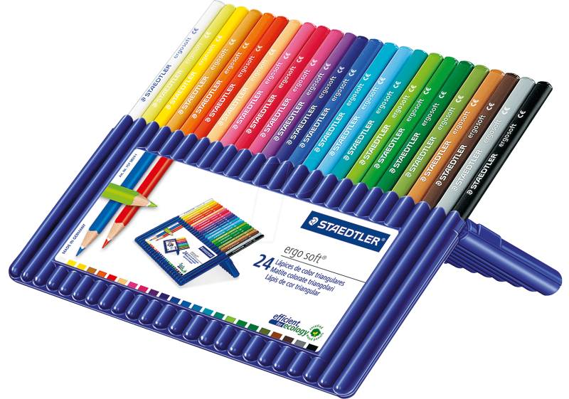 STAEDTLER 157SB - Buntstift, ergosoft, 24 Farben von Staedtler
