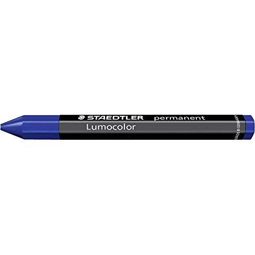 STAEDTLER 236-3 omnigraph permanent Universalkreide wasserfest, 12 Stück im Kartonetui, blau von Staedtler
