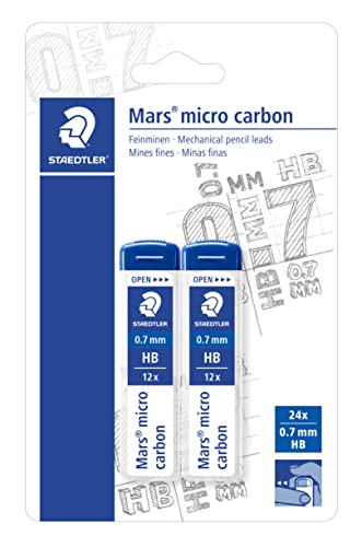 STAEDTLER 2507HBBK2D Mars Micro Feinminen Minendurchmesser 0.7 mm, HB von Staedtler