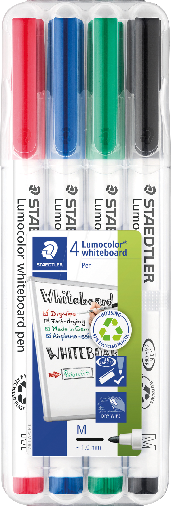 STAEDTLER 301WP4 - Whiteboard Marker, 1 mm, 4 Farben von Staedtler