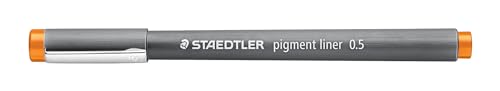 STAEDTLER 308 05-7 Fineliner pigment liner (0,5 mm Strichbreite, hohe Qualität, Pigmenttinte, dokumentenecht, lichtbeständig) Farbe hellbraun von Staedtler