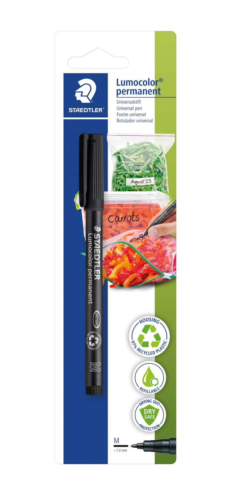 STAEDTLER 3179BK - Küchenmarker, 1 mm, schwarz von Staedtler