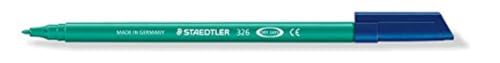 STAEDTLER 326-5 Fasermaler Noris Club, circa 1.0 mm, auswaschbar, 10 Stück im Kartonetui, grün von Staedtler