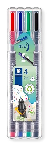 STAEDTLER 334 SB4 Triplus Fineliner 4 Stück farbig sortiert STAEDTLER 334 SB4 Triplus Fineliner 4 Stück farbig sortiert von Staedtler