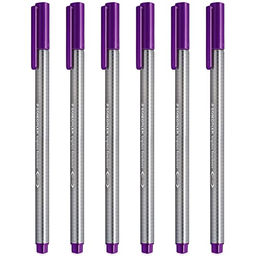 STAEDTLER 334 Triplus Fineliner Superfeine Spitze, 0,3 mm, Violett, 6 St ck STAEDTLER 334 Triplus Fineliner Superfeine Spitze, 0,3 mm, Violett, 6 St ck von STAEDTLER