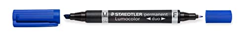 STAEDTLER 348-3 Lumocolor Zweispitzmarker permanent, 10 Stück, blau STAEDTLER 348-3 Lumocolor Zweispitzmarker permanent, 10 Stück, blau von STAEDTLER