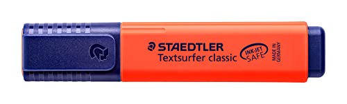 STAEDTLER 364-2 Textsurfer classic Textmarker, Keilspitze, circa 1 - 5 mm, 10 Stück im Kartonetui, rot von Staedtler