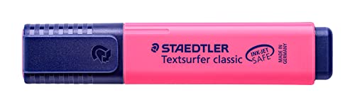 STAEDTLER 364-23 Textsurfer classic Textmarker, Keilspitze, circa 1 - 5 mm, 10 Stück im Kartonetui, pink von Staedtler