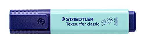 STAEDTLER 364 C-505 Textsurfer classic 364 Pastell Textmarker (hohe Qualität Made in Germany, mit großem Tintenspeicher für extra lange Markierleistung) 10er-Schachtel mint von Staedtler