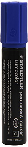 STAEDTLER 388-3 Lumocolor Marker, circa 2 - 12 mm, permanent, blau von STAEDTLER