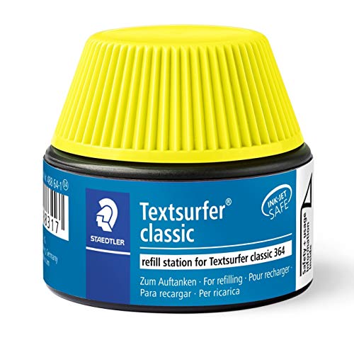 STAEDTLER 488 64 Textsurfer classic Textmarker Nachfüllstation für 364, gelb von Staedtler