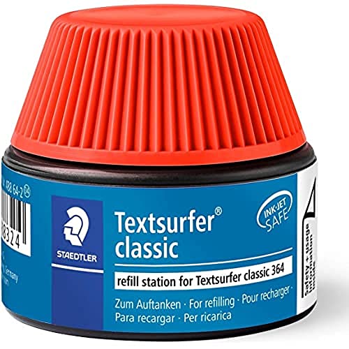 STAEDTLER 488 64 Textsurfer classic Textmarker Nachfüllstation für 364, rot von STAEDTLER